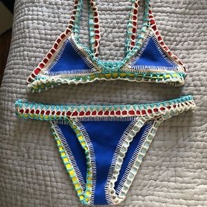 Kiini blue bikini Top size Medium